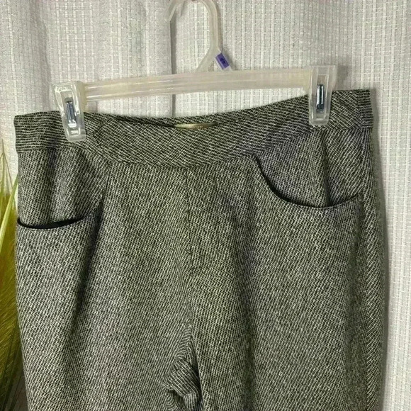The Territory Ahead Women’s 10 Pants Gray Tweed Wool Silk Stretch Dress Pants - Picture 2 of 10